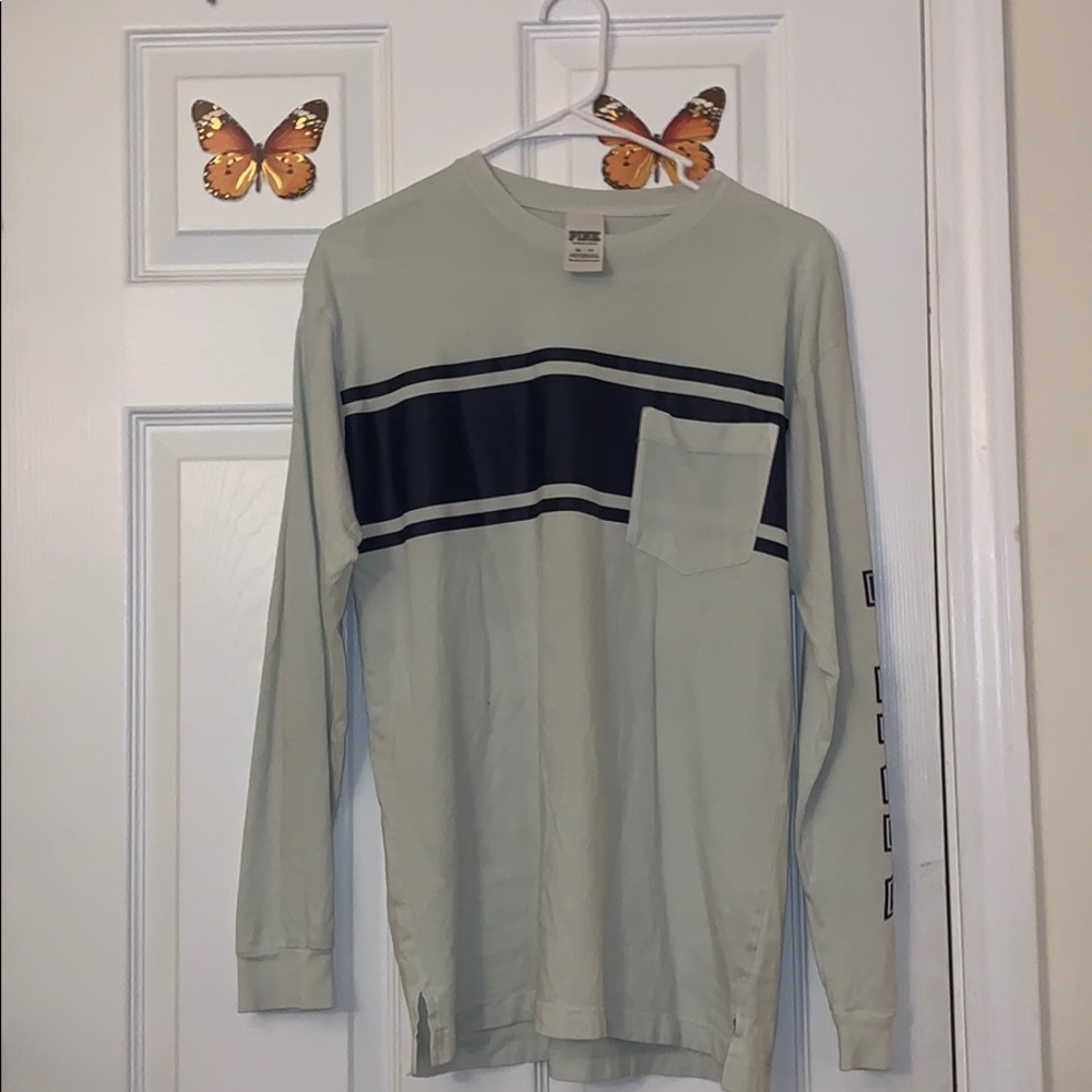 PINK: MINT GREEN LONG SLEEVE